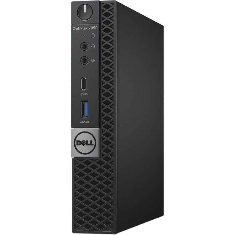 Dell OptiPlex 7050 Micro Desktop, Intel i7-6700T, 2.80GHz, 16GB RAM, 256GB SSD, Win10P - 203DE7050i7G6DTREF (Refurbished)