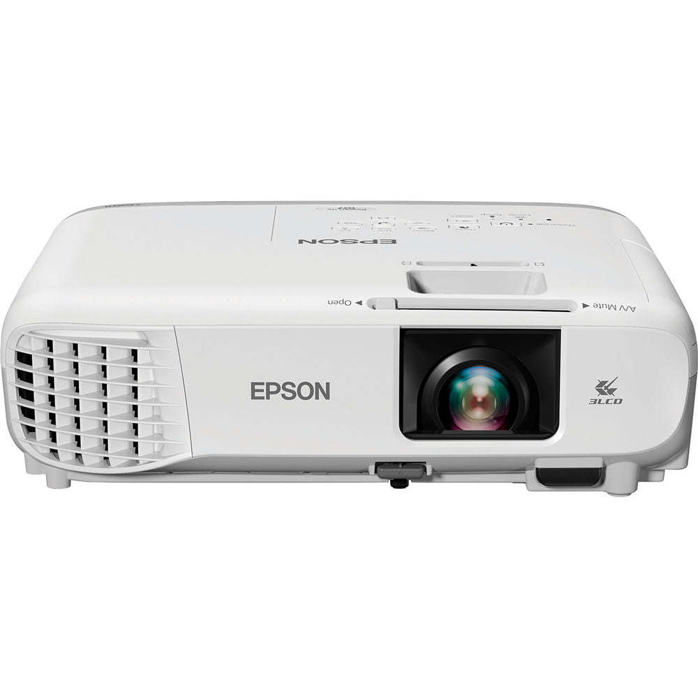 Epson PowerLite 107 Desktop Data Projector, 3LCD XGA (1024x768), 3500 Lumens, 15,000:1, White - V11H859020