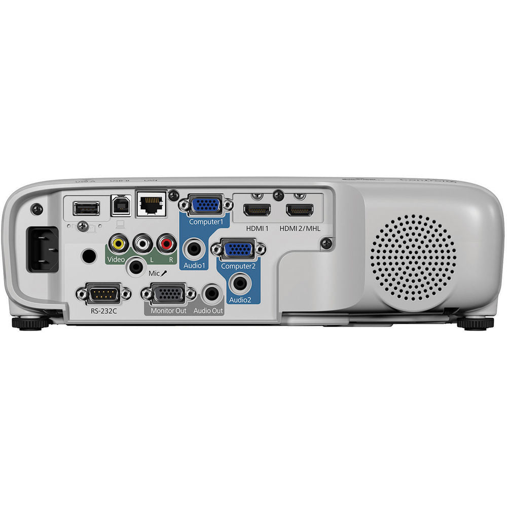 Epson PowerLite 107 Desktop Data Projector, 3LCD XGA (1024x768), 3500 Lumens, 15,000:1, White - V11H859020