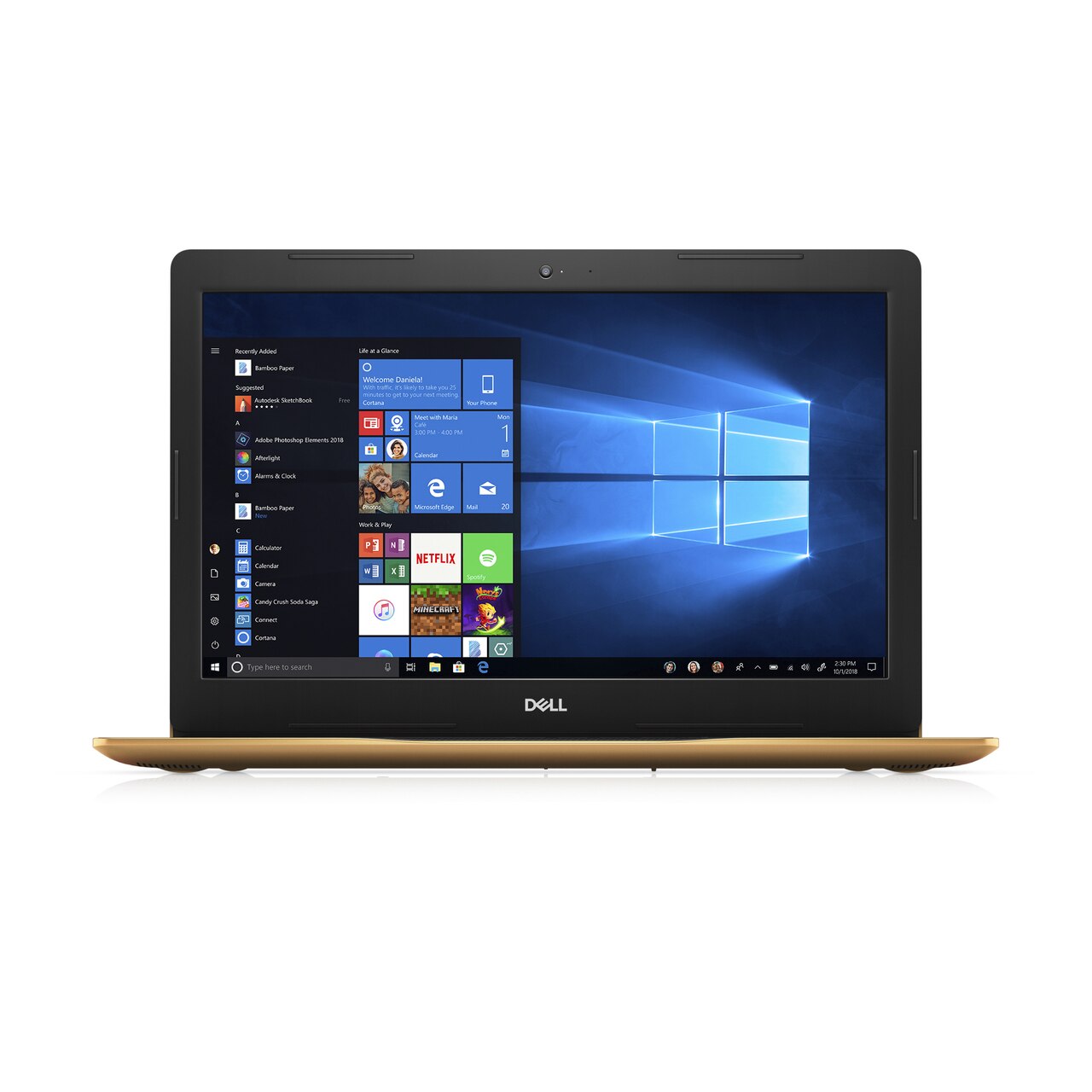 Dell Inspiron 3585 15.6" HD (Touch) Notebook, AMD R3-2200U, 2.50GHz, 8GB RAM, 256GB SSD, Win10H - I3585-A763COP-REFA (Refurbished)