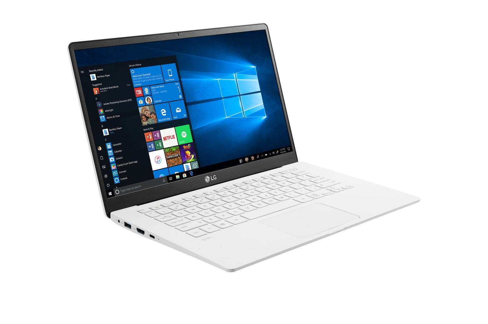 LG Gram 14" FHD (NonTouch) Laptop, Intel i5-1035G7, 1.20GHz, 8GB RAM, 256GB SSD, Win10P - 14Z90N-N.APS5U1