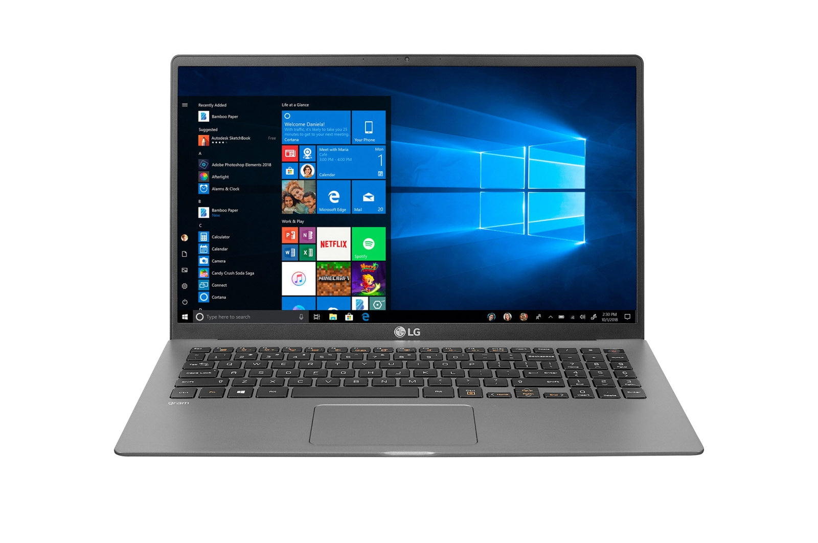 LG Gram 15.6" FHD (NonTouch) Laptop, Intel i7-1065G7, 1.30GHz, 16GB RAM, 1TB SSD, Win10P - 15Z90N-N.APS9U1