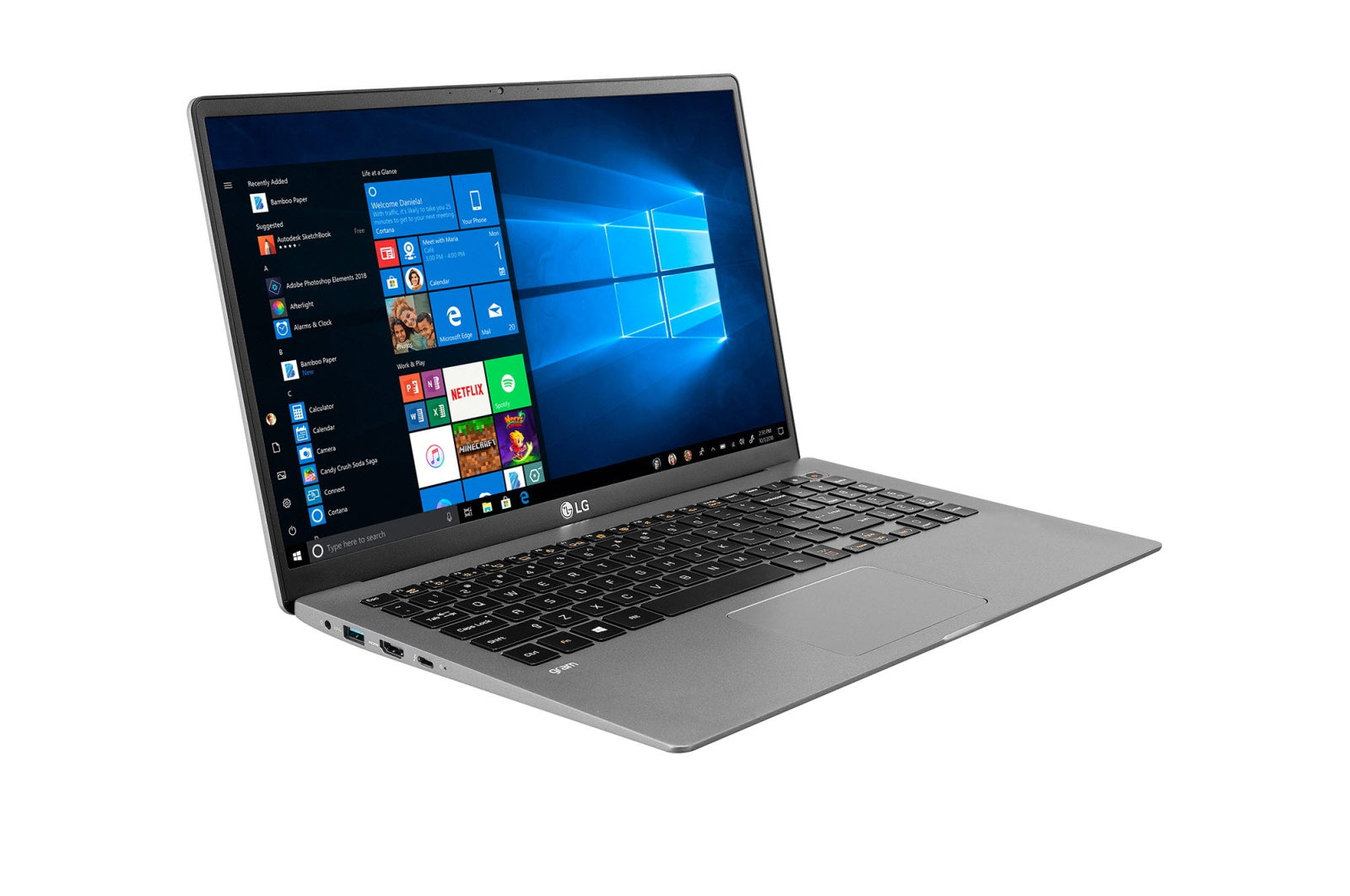 LG Gram 15.6" FHD (NonTouch) Laptop, Intel i7-1065G7, 1.30GHz, 16GB RAM, 1TB SSD, Win10P - 15Z90N-N.APS9U1
