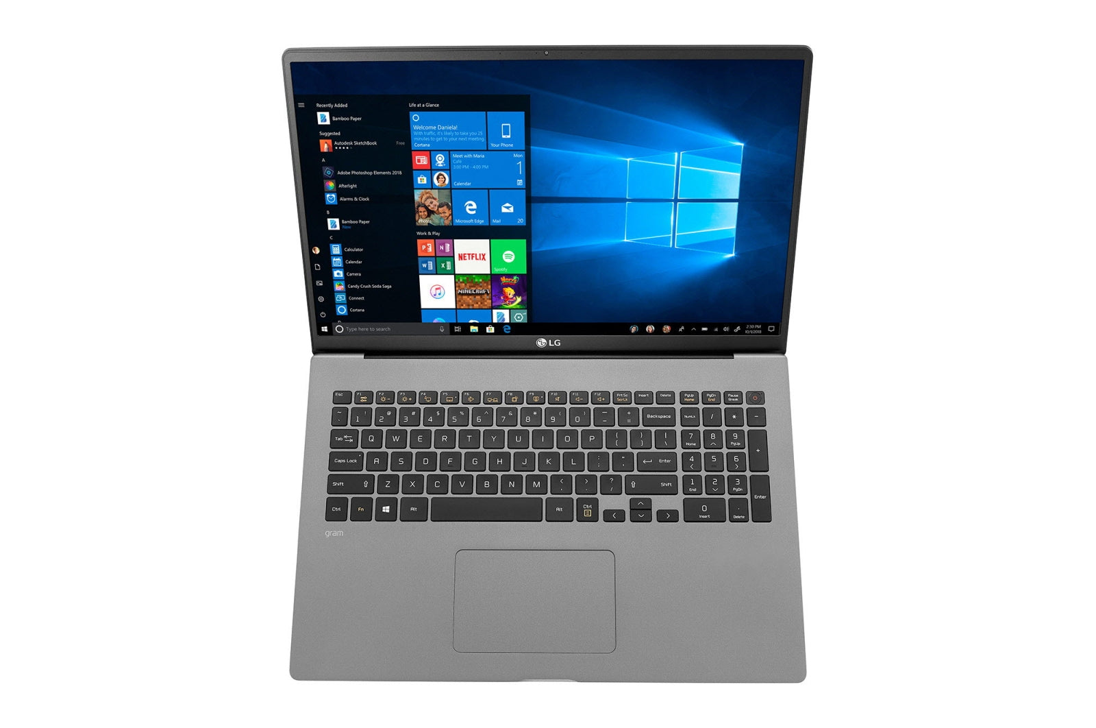 LG Gram 17" WQXGA (NonTouch) Laptop, Intel i7-1065G7, 1.30GHz, 16GB RAM, 512GB SSD, Win10P - 17Z90N-N.APS8U1