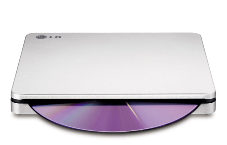 LG 8x Portable DVD Rewriter with M-DISC, USB, Silver - AP70NS50