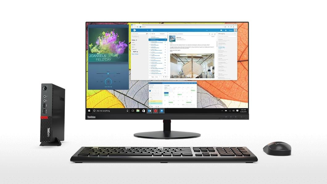 Lenovo ThinkCentre M910 Tiny PC, Intel i5-7400T, 2.40GHz, 8GB RAM, 256GB SSD, Win10P - 051791311905 (Refurbished)