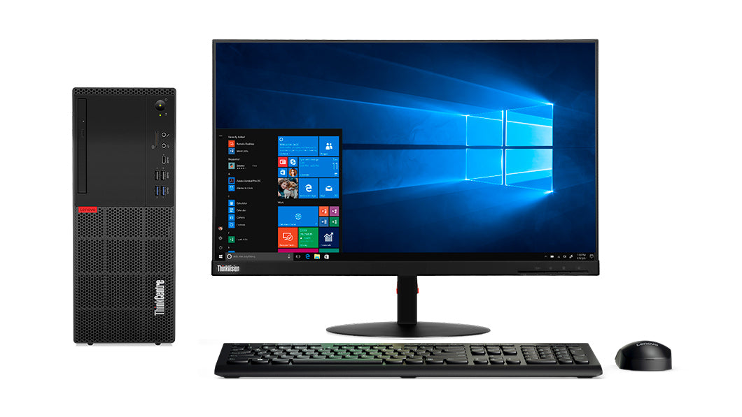 Lenovo ThinkCentre M720t Tower Desktop, Intel i7-8700, 3.20GHz, 8GB RAM, 1TB HDD, Win10P - 10SQ001AUS