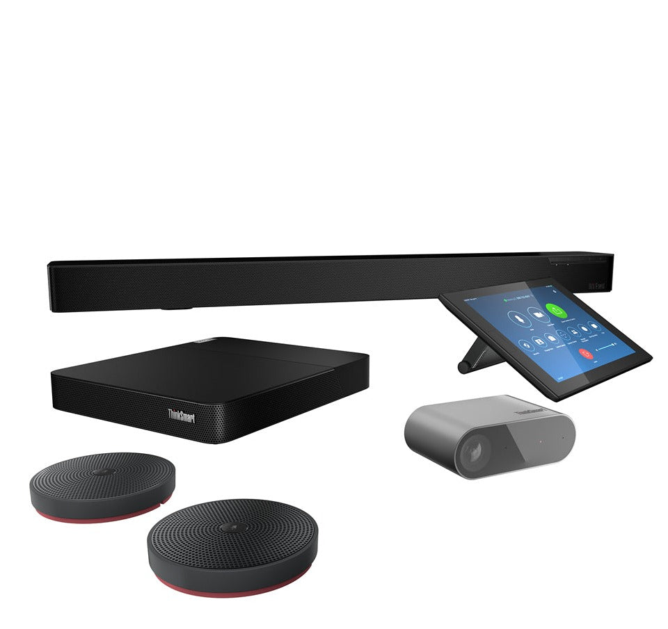 Lenovo ThinkSmart Core Full Room Kit, Controller, Soundbar, 2 Mic pods, Camera, Intel i5-1145G7E, 1.50GHz, 8GB RAM, 256GB SSD, Win10IoT - 11S30008US