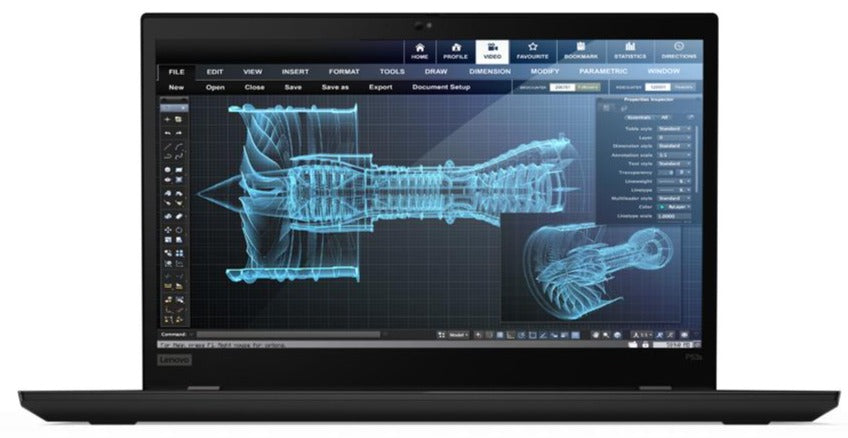 Lenovo ThinkPad P53s 15.6" 4K UHD (NonTouch) Notebook, Intel i7-8565U, 1.80GHz, 16GB RAM, 512GB SSD, Win10P - 20N6001WUS