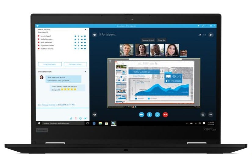 Lenovo ThinkPad X390 Yoga 13.3" FHD Convertible Notebook, Intel i7-8565U, 1.80GHz, 8GB RAM, 256GB SSD, Win10P - 20NN0011US