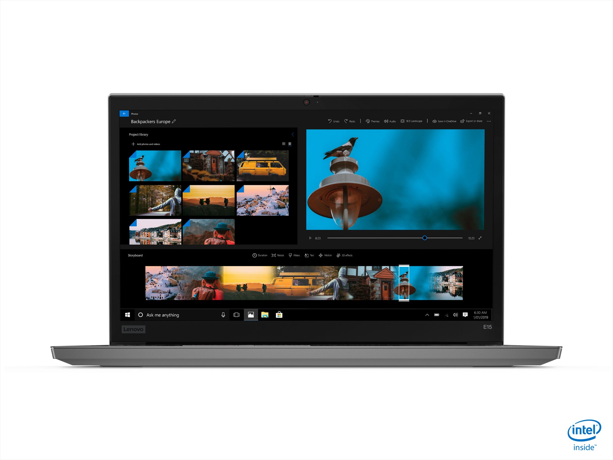 Lenovo ThinkPad E15 15.6" FHD Notebook, Intel i7-10510U, 1.80GHz, 8GB RAM, 500GB HDD, Win10P - 20RD002UUS