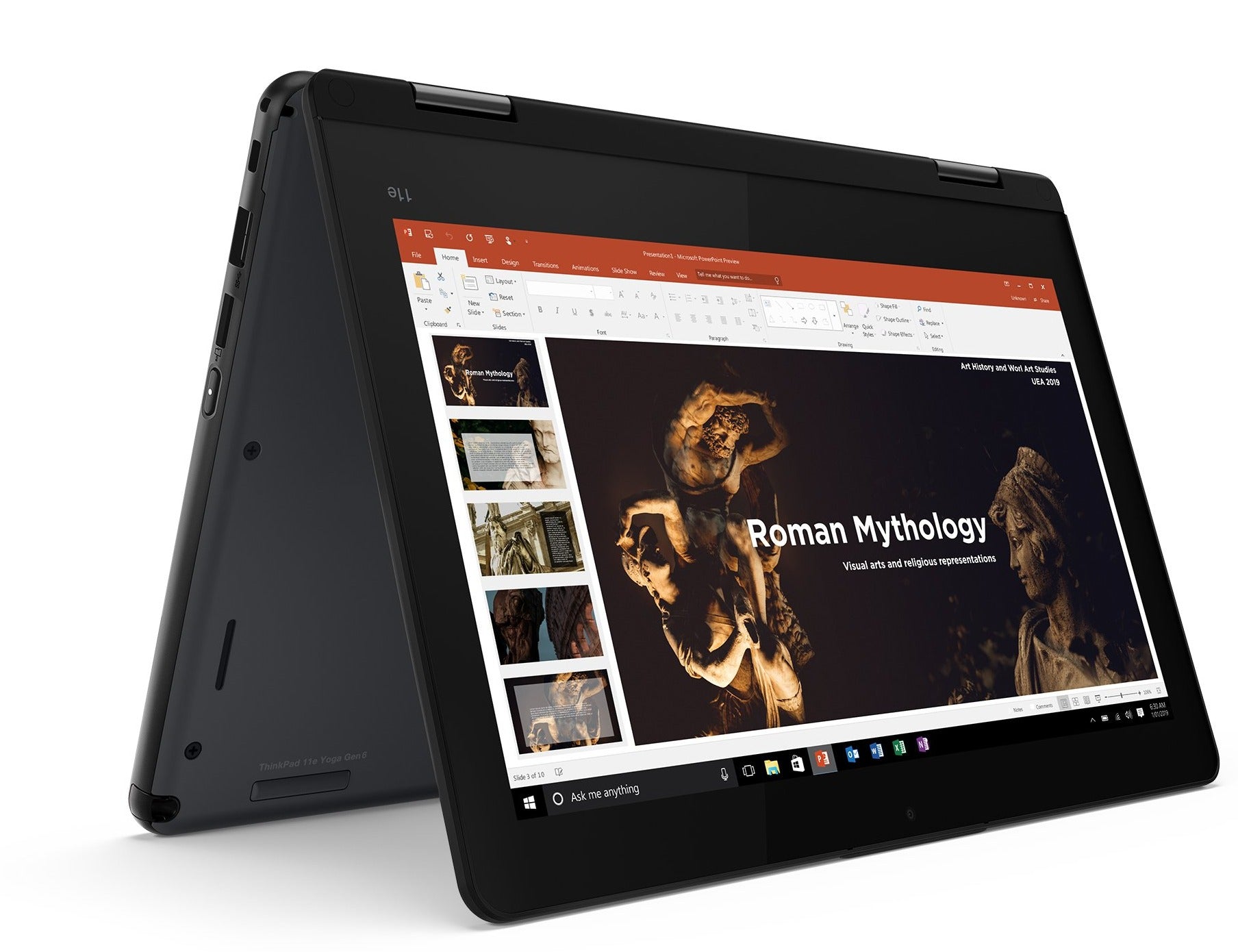 Lenovo ThinkPad Yoga 11e Gen 6 11.6" HD Convertible Notebook, Intel i5-8200Y, 1.30GHz, 8GB RAM, 256GB SSD, Win10P - 20SES0PT00