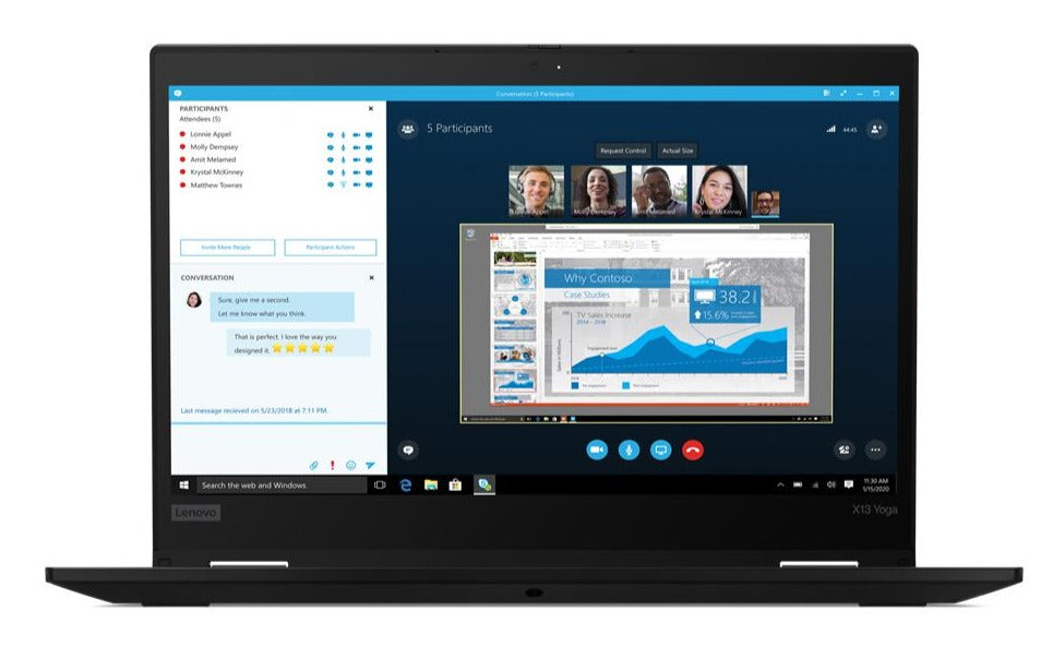 Lenovo ThinkPad X13 YOGA G1 13.3" FHD Convertible Notebook, Intel i7-10610U, 1.80GHz, 16GB RAM, 512GB SSD, Win10P - 20SX0021US