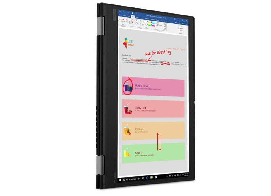 Lenovo ThinkPad X13 YOGA G1 13.3" FHD Convertible Notebook, Intel i7-10510U, 1.80GHz, 16GB RAM, 256GB SSD, Win10P - 20SX001UUS