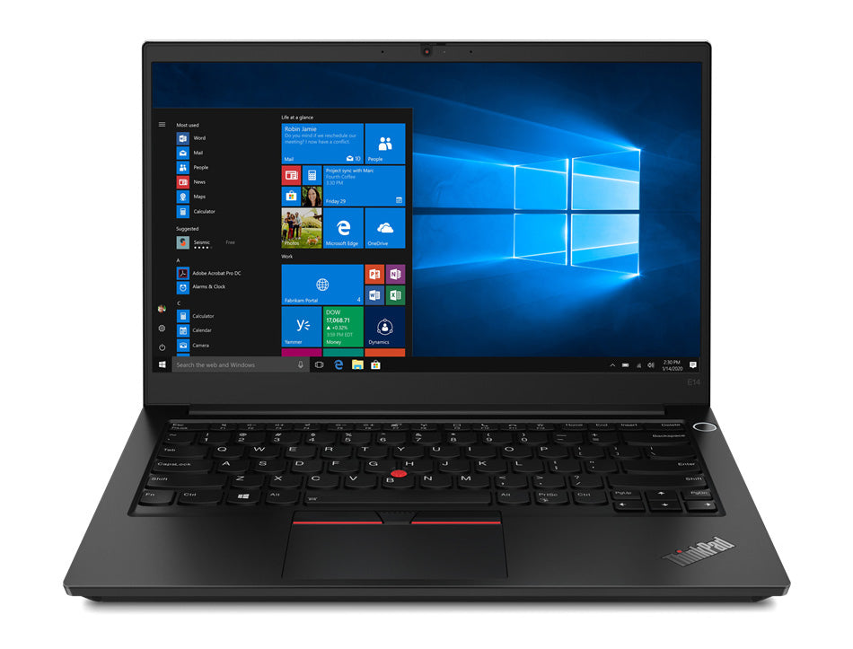 Lenovo ThinkPad E14 Gen 2 14" FHD Notebook, Intel i5-1135G7, 2.40GHz, 8GB RAM, 256GB SSD, Win10P - 20TA002CUS
