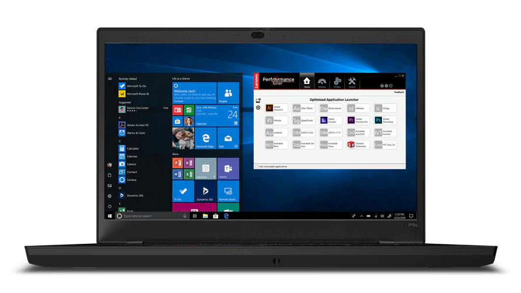 Lenovo ThinkPad P15v Gen-1 15.6" FHD Mobile Workstation, Intel i5-10300H, 2.50GHz, 16GB RAM, 512GB SSD, Win10P - 20TQ002XUS