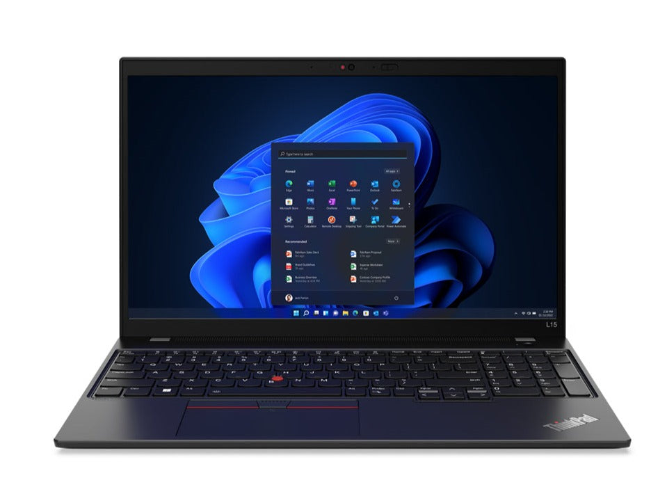 Lenovo ThinkPad L15 Gen 3 15.6" FHD Notebook, Intel i7-1255U, 1.70GHz, 16GB RAM, 256GB SSD, Win11DG - 21C30095US
