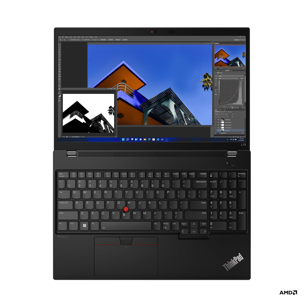 Lenovo ThinkPad L15 Gen 3 15.6" FHD Notebook, AMD R5-5675U, 2.30GHz, 16GB RAM, 512GB SSD, Win11DG - 21C7000XUS