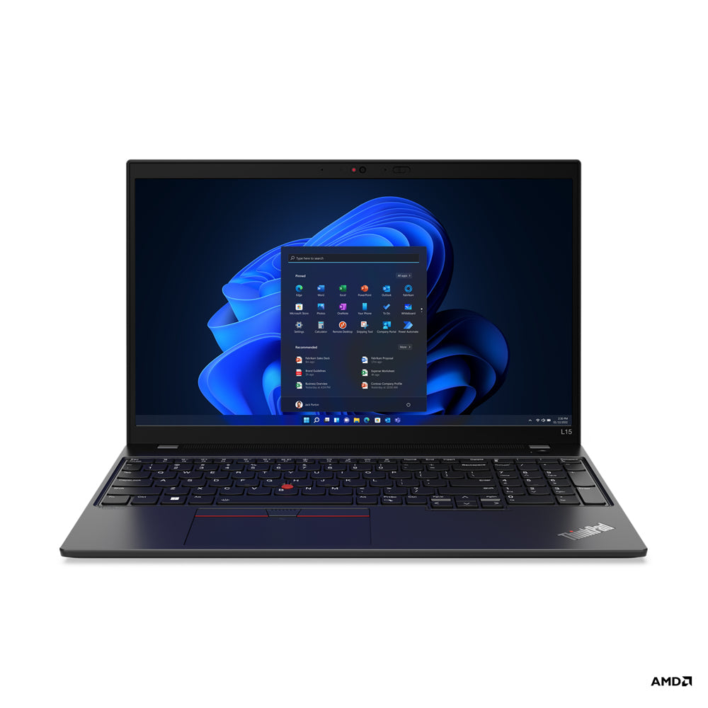 Lenovo ThinkPad L15 Gen 3 15.6" FHD Notebook, AMD R5-5675U, 2.30GHz, 8GB RAM, 256GB SSD, Win11 - 21C70016US