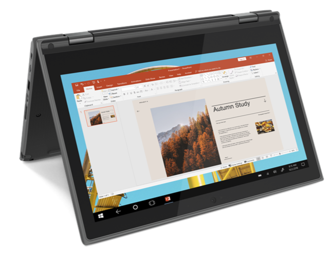 Lenovo 300e 11.6" HD 2nd Gen Convertible Notebook, AMD 3015e, 1.20GHz, 4GB RAM, 64GB eMMC, Win10P - 82GK001PUS