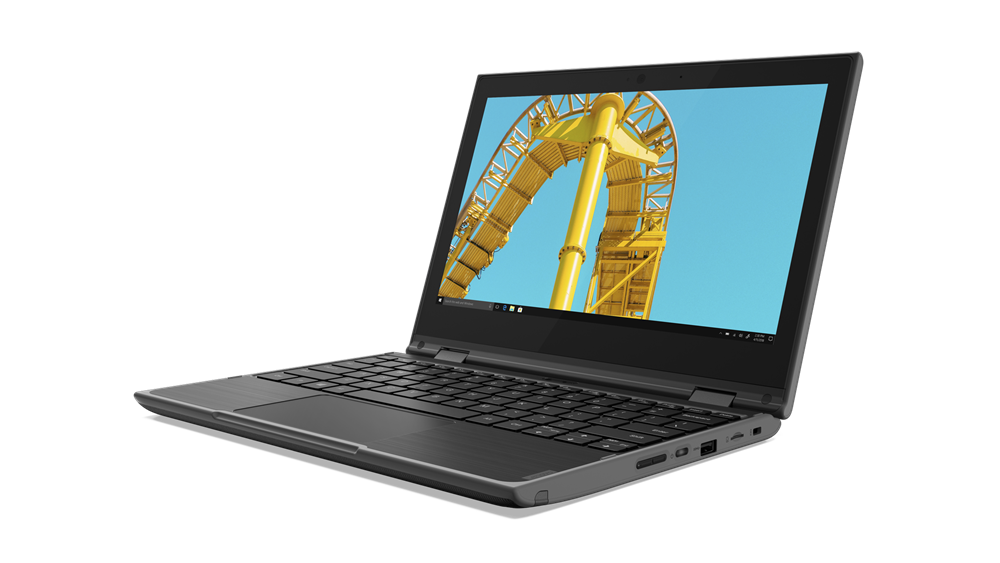Lenovo 300e 11.6" HD 2nd Gen Convertible Notebook, AMD 3015e, 1.20GHz, 4GB RAM, 64GB eMMC, Win10P - 82GK001PUS