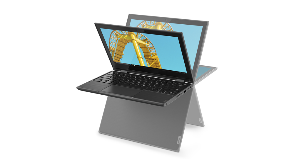 Lenovo 300e 11.6" HD 2nd Gen Convertible Notebook, AMD 3015e, 1.20GHz, 4GB RAM, 64GB eMMC, Win10P - 82GK001PUS