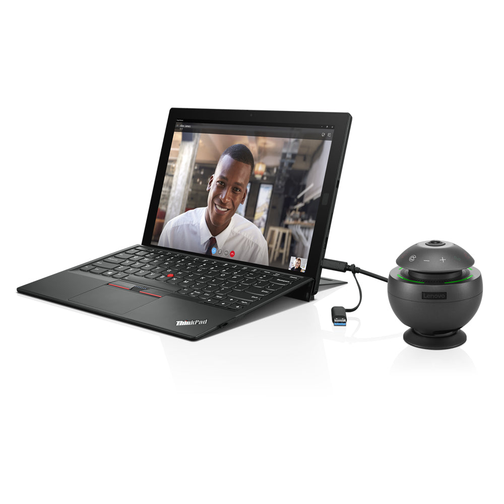 Lenovo VoIP 360 Camera Speaker, Built-in Speaker, Microphone, USB-C - 40AT360CWW
