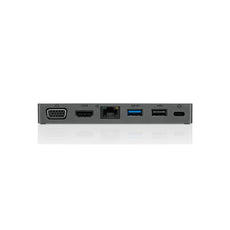 Lenovo Powered USB-C Travel Hub, RJ-45, VGA, HDMI, Gray - 4X90S92381