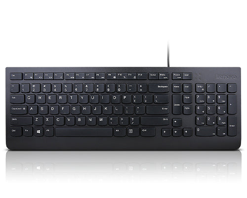 Lenovo Essential Wired Keyboard, USB, QWERTY, US English - 4Y41C68642
