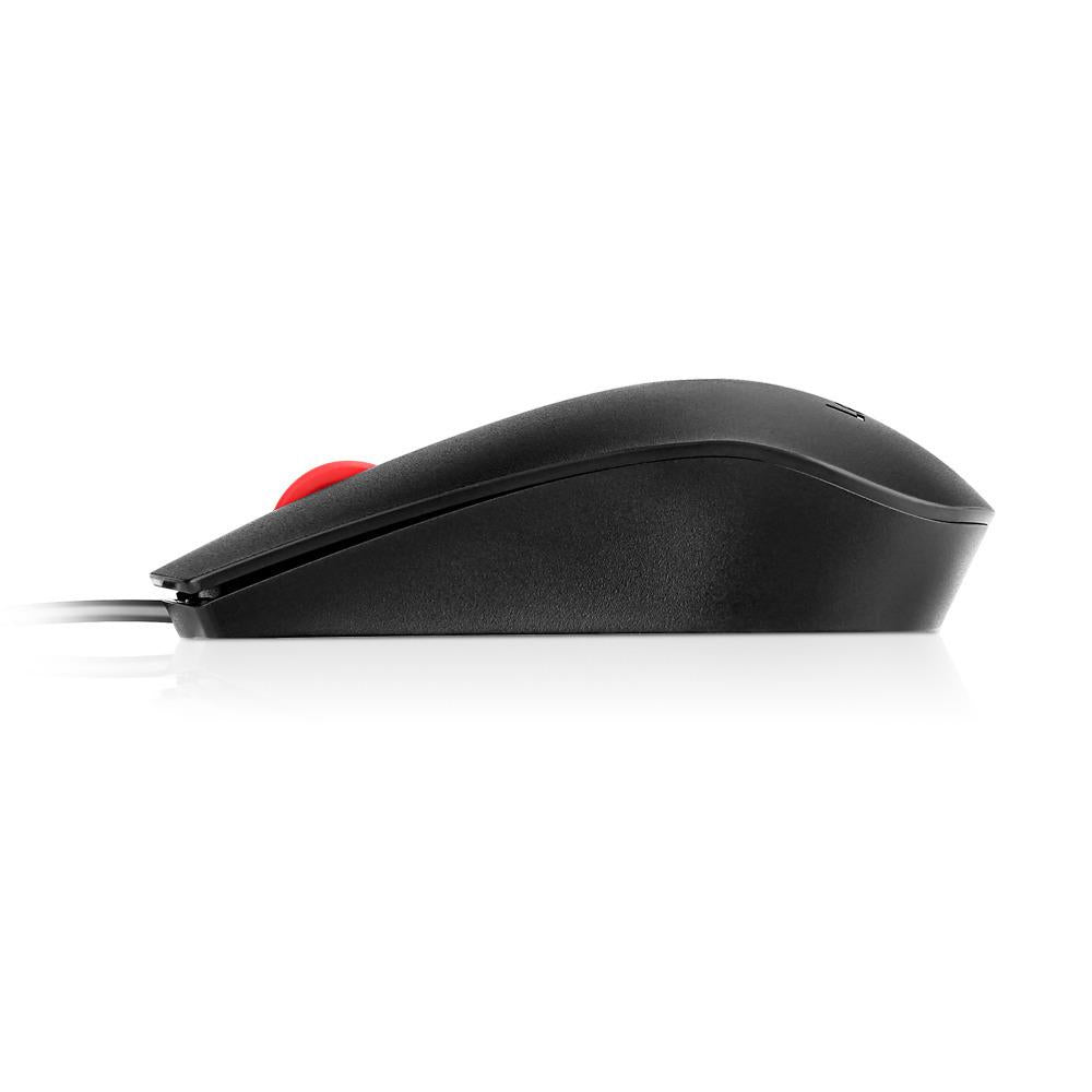 Lenovo Fingerprint Biometric USB Mouse, Optical, 1600 dpi, Scroll Wheel, 3 Buttons, Ambidextrous - 4Y50Q64661