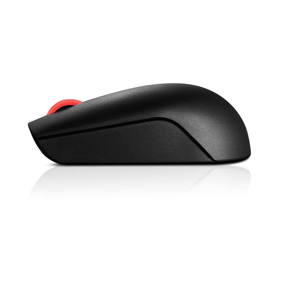 Lenovo Essential Compact Wireless Mouse, 2.4 GHz, Optical, 1000 dpi, Scroll Wheel, 3 Buttons, Ambidextrous - 4Y50R20864