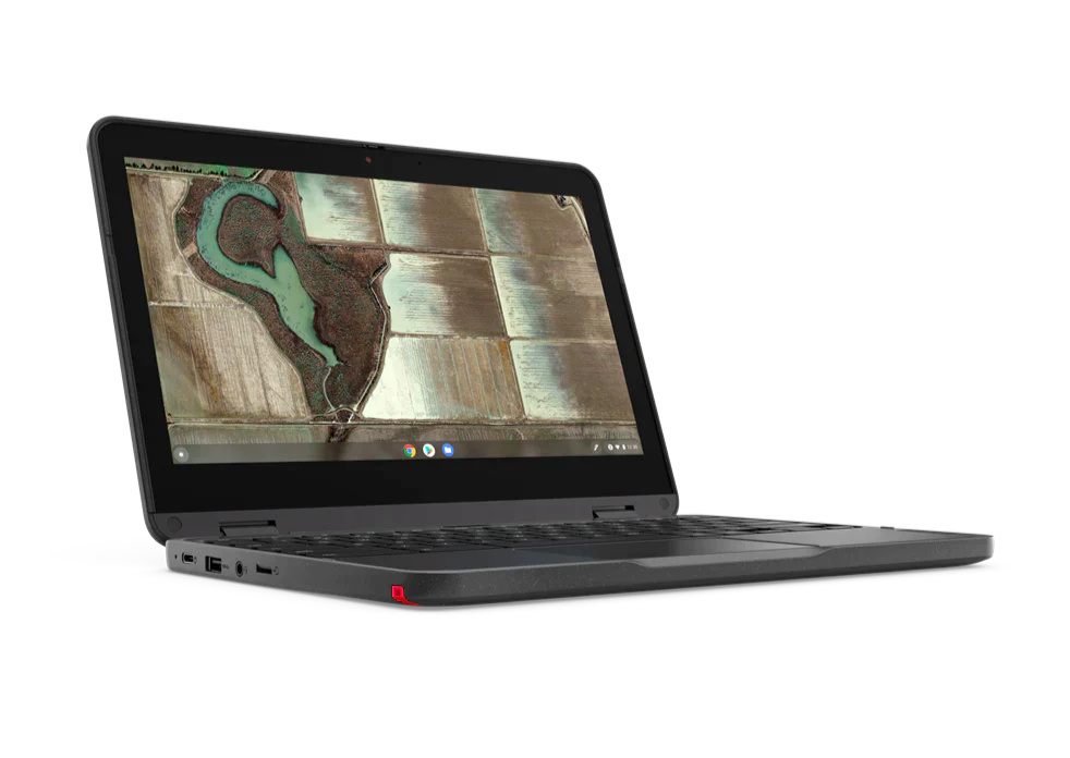 Lenovo 500e Gen-3 11.6" HD Convertible Chromebook, Intel Celeron N5100, 1.10GHz, 8GB RAM, 64GB eMMC, Chrome OS - 82JB000WUS