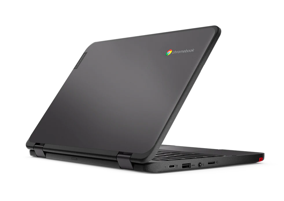 Lenovo 500e Gen-3 11.6" HD Convertible Chromebook, Intel Celeron N5100, 1.10GHz, 8GB RAM, 64GB eMMC, Chrome OS - 82JB0002US