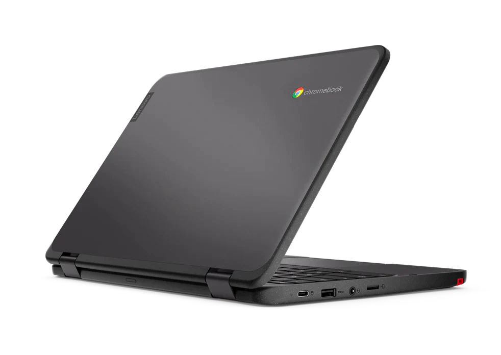 Lenovo 500e Gen-3 11.6" HD Convertible Chromebook, Intel Celeron N5100, 1.10GHz, 8GB RAM, 64GB eMMC, Chrome OS - 82JB000WUS