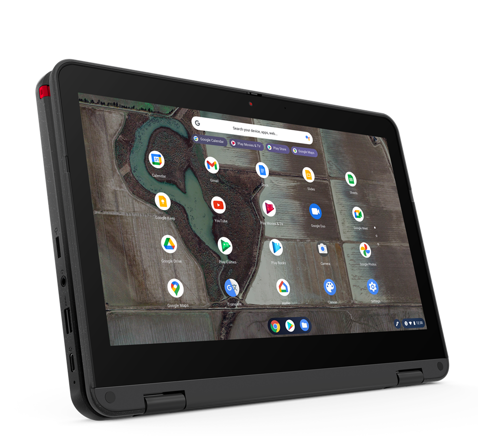 Lenovo 500e Gen-3 11.6" HD Chromebook, Intel Celeron N5100, 1.10GHz, 4GB RAM, 32GB eMMC, ChromeOS- 82JB0001US