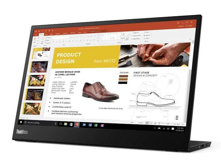 Lenovo ThinkVision M14 14" FHD Portable Monitor, 16:9, 6ms, 700:1-Contrast - 61DDUAR6US