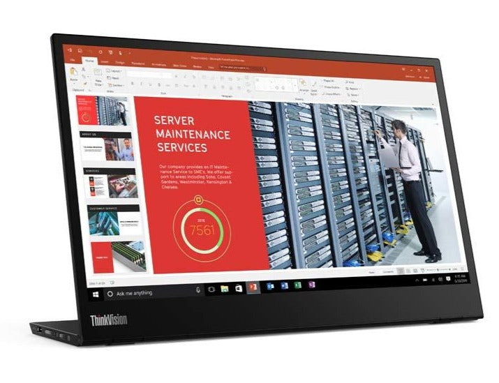 Lenovo ThinkVision M14 14" FHD Portable Monitor, 16:9, 6ms, 700:1-Contrast - 61DDUAR6US