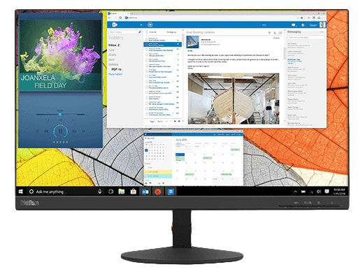 Lenovo ThinkVision S24q-10 23.8" QHD LED Monitor, 16:9, 6ms, 3M:1-Contrast - 61E7GAR1US