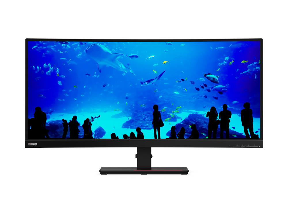 Lenovo ThinkVision T34w-20 34" WQHD WLED Curved Monitor, 21:9, 4ms, 3000:1-Contrast - 61F3GAR1US
