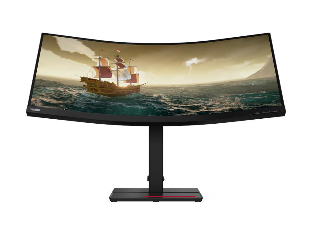 Lenovo ThinkVision T34w-20 34" WQHD WLED Curved Monitor, 21:9, 4ms, 3000:1-Contrast - 61F3GAR1US