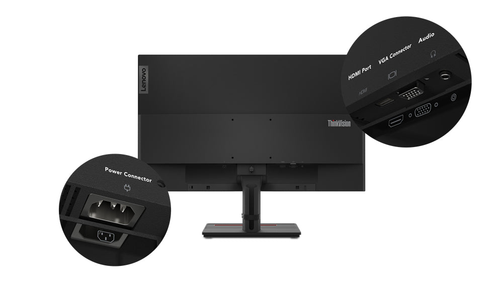 Lenovo ThinkVision S27e-20 27" FHD LED Monitor, 16:9, 6ms, 1000:1-Contrast - 62AFKAT2US