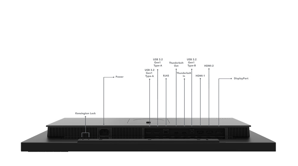 Lenovo ThinkVision P27u-20 27" 4K UHD WLED Monitor, 16:9, 6ms, 1000:1-Contrast - 62CBRAR6US