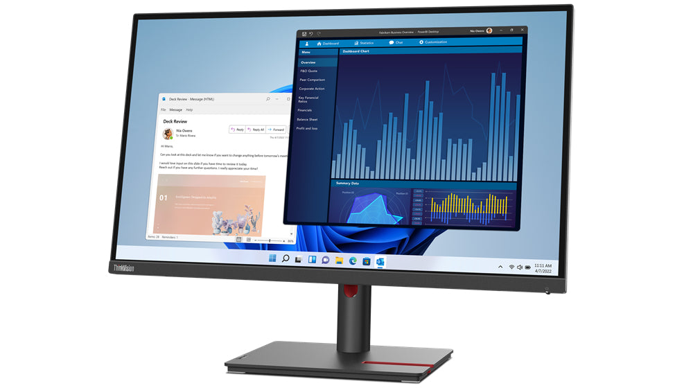 Lenovo ThinkVision T27p-30 27" 4K UHD WLED Monitor, 16:9, 6ms, 1300:1-Contrast - 63A9GAR1US