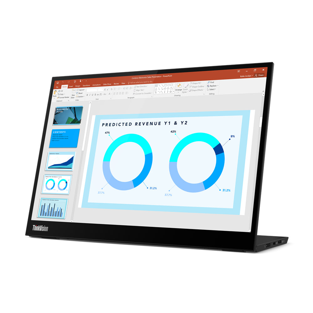 Lenovo ThinkVision M14d 14" 2.2K USB-C Monitor, 16:10, 6ms, 1500:1-Contrast - 63AAUAR6US