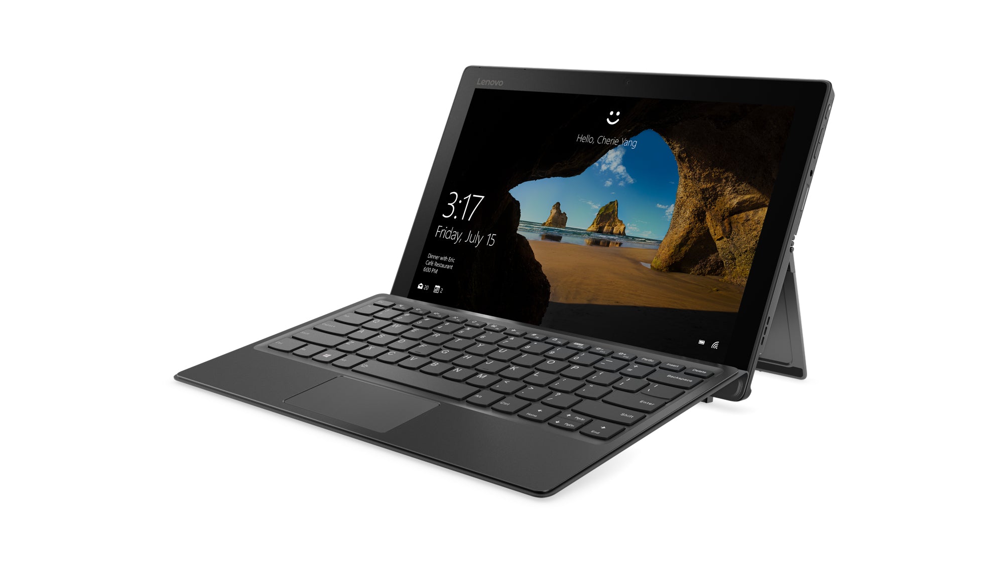 Lenovo Miix 520-12IKB 12.2" Full HD (Touchscreen) Notebook, Intel Core i7-8550U, 1.80GHz, 8GB RAM, 256GB SSD, Windows 10 Pro 64-Bit - 81CG019KUS