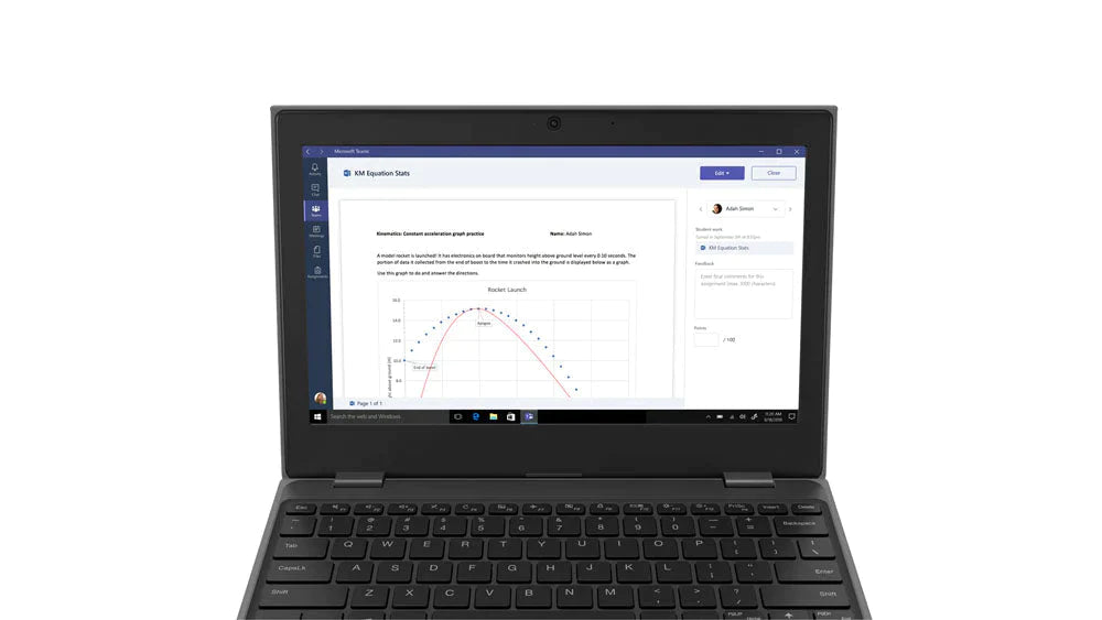 Lenovo 100e 2nd Gen 11.6" HD Notebook, Intel Celeron N4020, 1.10GHz, 8GB RAM, 128GB SSD, Win11P - 81M8007EUS