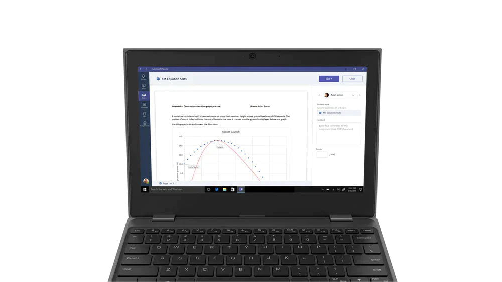 Lenovo 100e 2nd Gen 11.6" HD Notebook, Intel Celeron N4020, 1.10GHz, 4GB RAM, 128GB SSD, Win11DG - 81M80089US