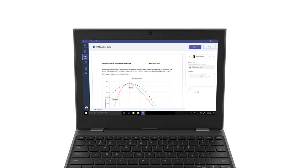 Lenovo 100e 2nd Gen 11.6" HD  Notebook, Intel Celeron N4020, 1.10GHz, 4GB RAM, 128GB SSD, Win10P- 81M8005FUS
