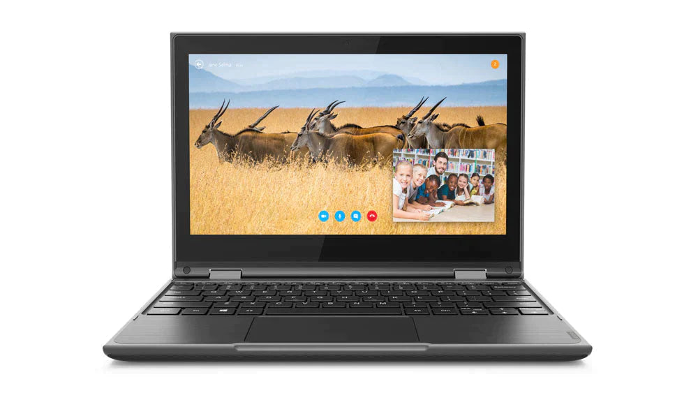 Lenovo 300e 2nd Gen 11.6" HD Notebook, Intel Celeron N4120, 1.10GHz, 4GB RAM, 128GB SSD, Win11DG - 81M900ESUS