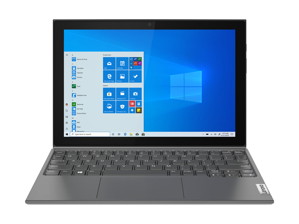 Lenovo IdeaPad Duet 3 10IGL5 10.3" WUXGA Notebook, Intel Celeron N4020, 1.10GHz, 4GB RAM, 64GB eMMC, Win10P - 82AT006HUS